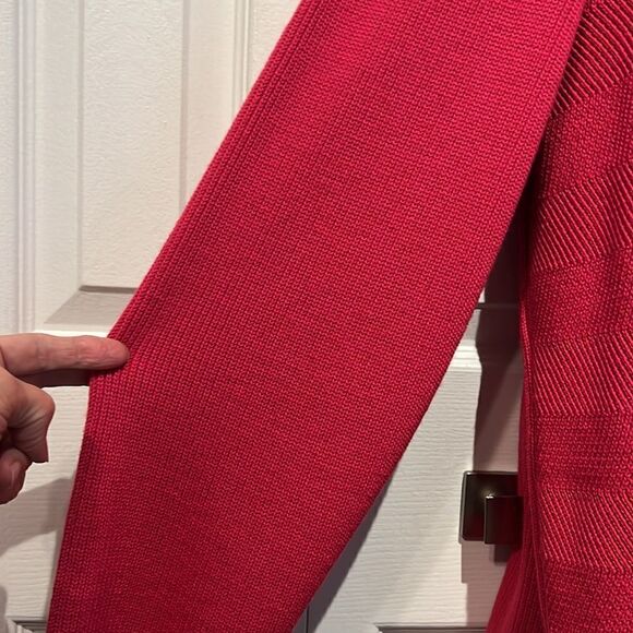 St. James Pink Wool Blend Button Up Cardigan Size 18‎ - Picture 6 of 14